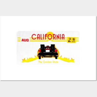 California future license plate Posters and Art